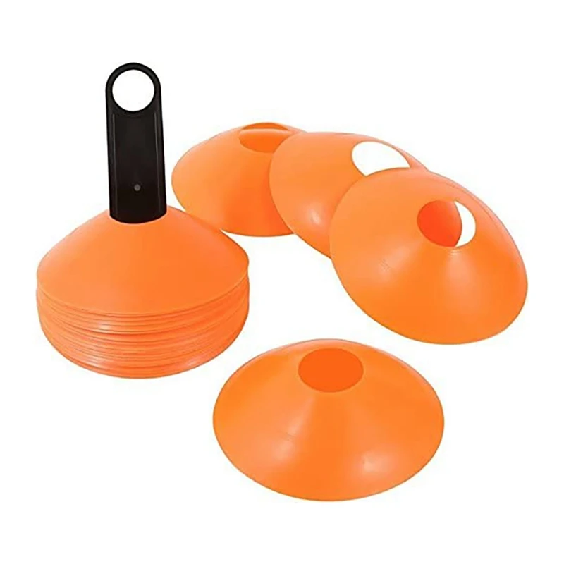 Soccer Cones Training Equipment with Carry Bag and Holder for Training Football Kids Sports Field Cone Markers