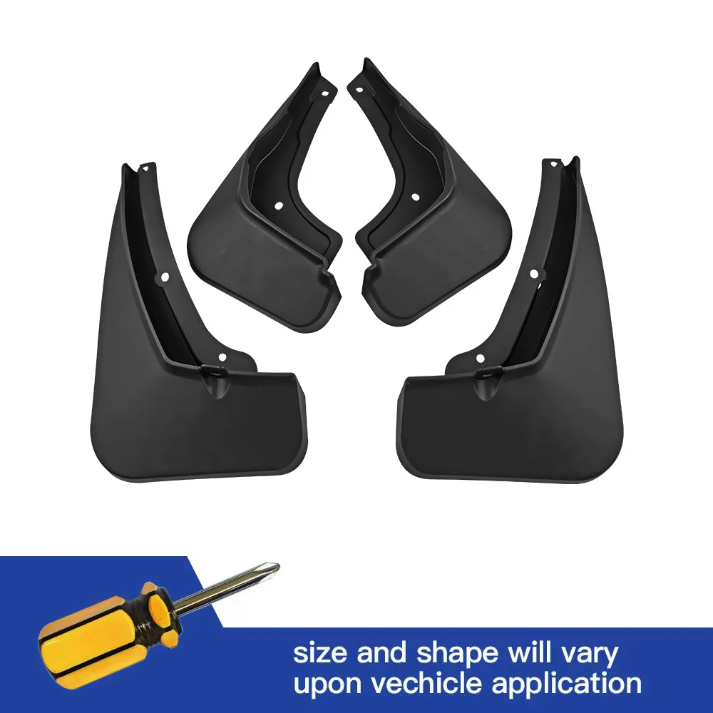 

4Pcs Front & Rear Mud Flaps Splash Guards Mudguards Black Fit For MG4 Mulan 2023 MG 4 2022