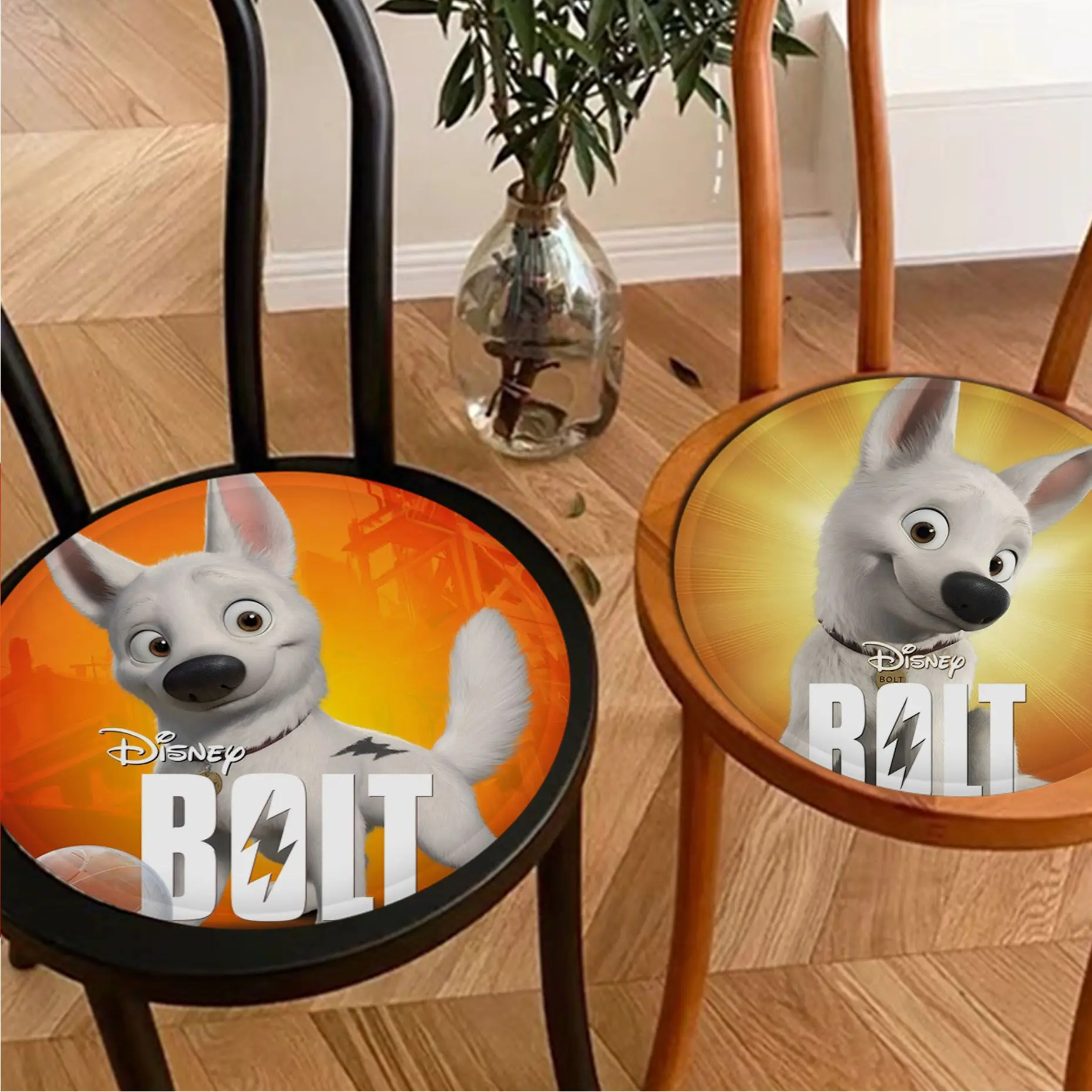 

Disney Bolt Art Seat Pad Household Cushion Soft Plush Chair Mat Winter Office Bar Chair Mat Pad