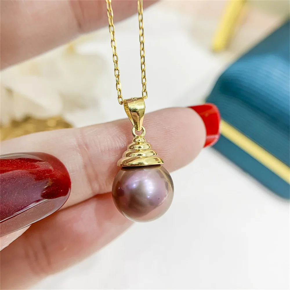 

S925 Sterling Silver Half Hole Eye Pins Beads End Caps Top Drilled Pendant Bails Connector For DIY Jewelry Making Accessories
