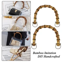 bags handles for diy women purse u shape bamboo imitation handcrafted handbag with link buckle handle bag accessories