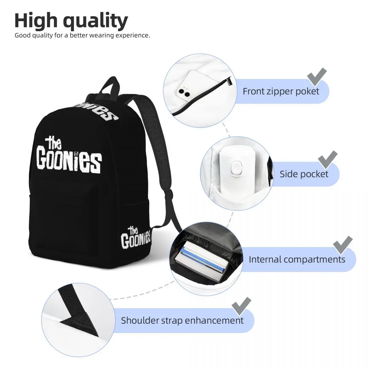 Рюкзак из сериала The Goonies для мужчин и женщин повседневный школьный рюкзак работы