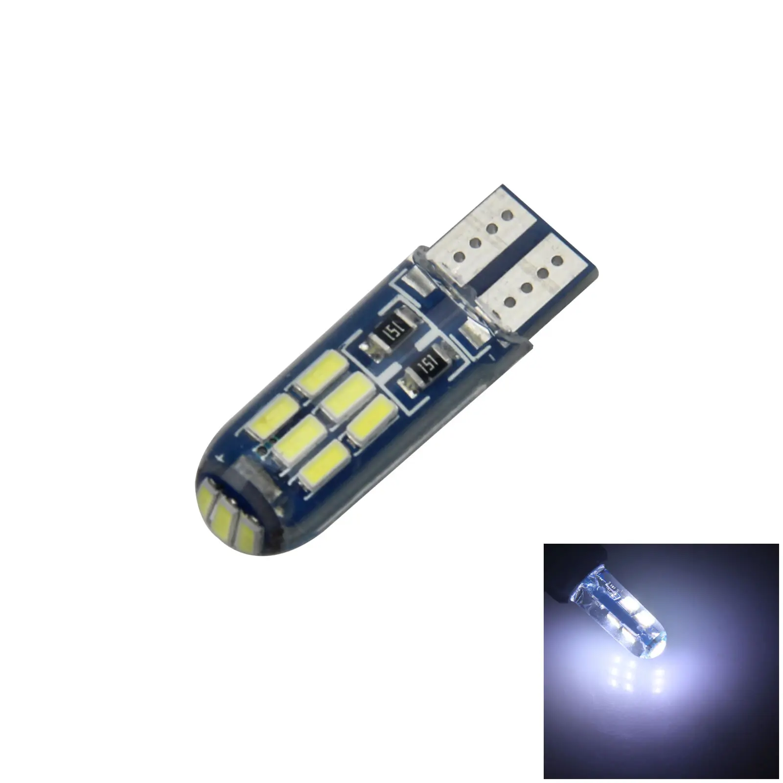 1x Белый RV T10 W5W Диагональ экрана 4014 дюймов светодиод 585 655 656 Z3003