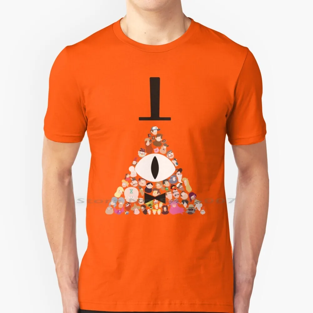 Футболка с персонажами из 100% хлопка футболка рисунком Билла большой размер 6xl