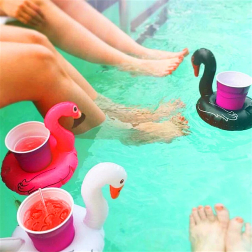 

Inflatable Floating Cup Drink Holder Flamingo Unicorn Beer Drink Bar Coaster Pool Float Bathing Toy Party Decoration Water Sport