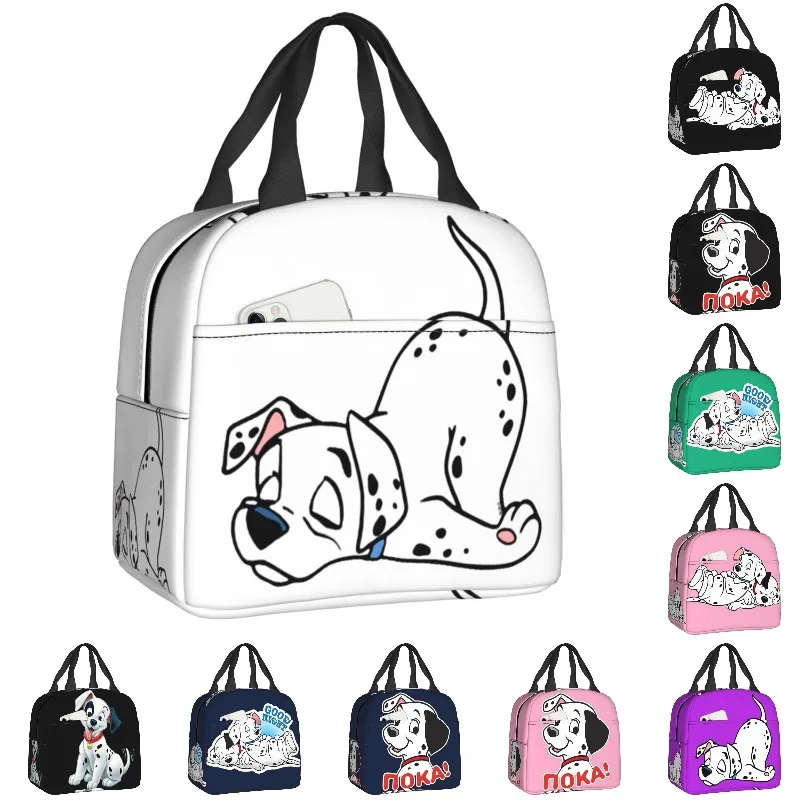 

Custom Dalmatian Qui Dort Lunch Bag Men Women Cooler Thermal Insulated Lunch Boxes for Children School lunchbag