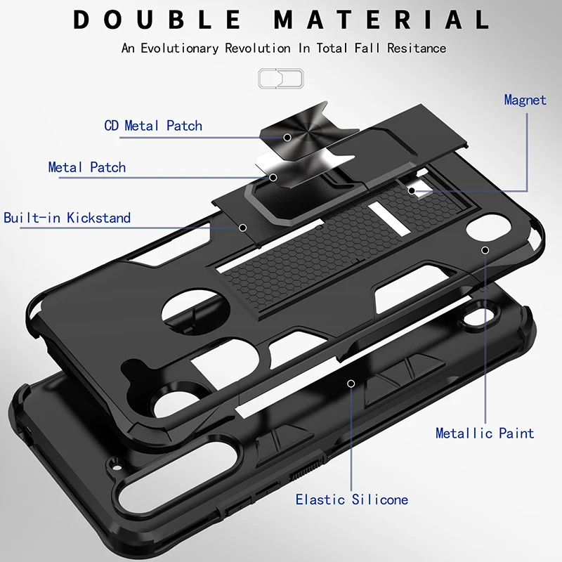 shockproof protection case for motorola g7 g8 g power lite e6 for moto one fusion hyper g stylus fast 5g plus phone ring cover free global shipping