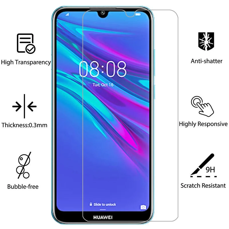 Защита экрана из закаленного стекла для huawei y5 y6 y7 pro y9 prime 2019 чехол huawey huawe y 5 6 7 9 5y 6y