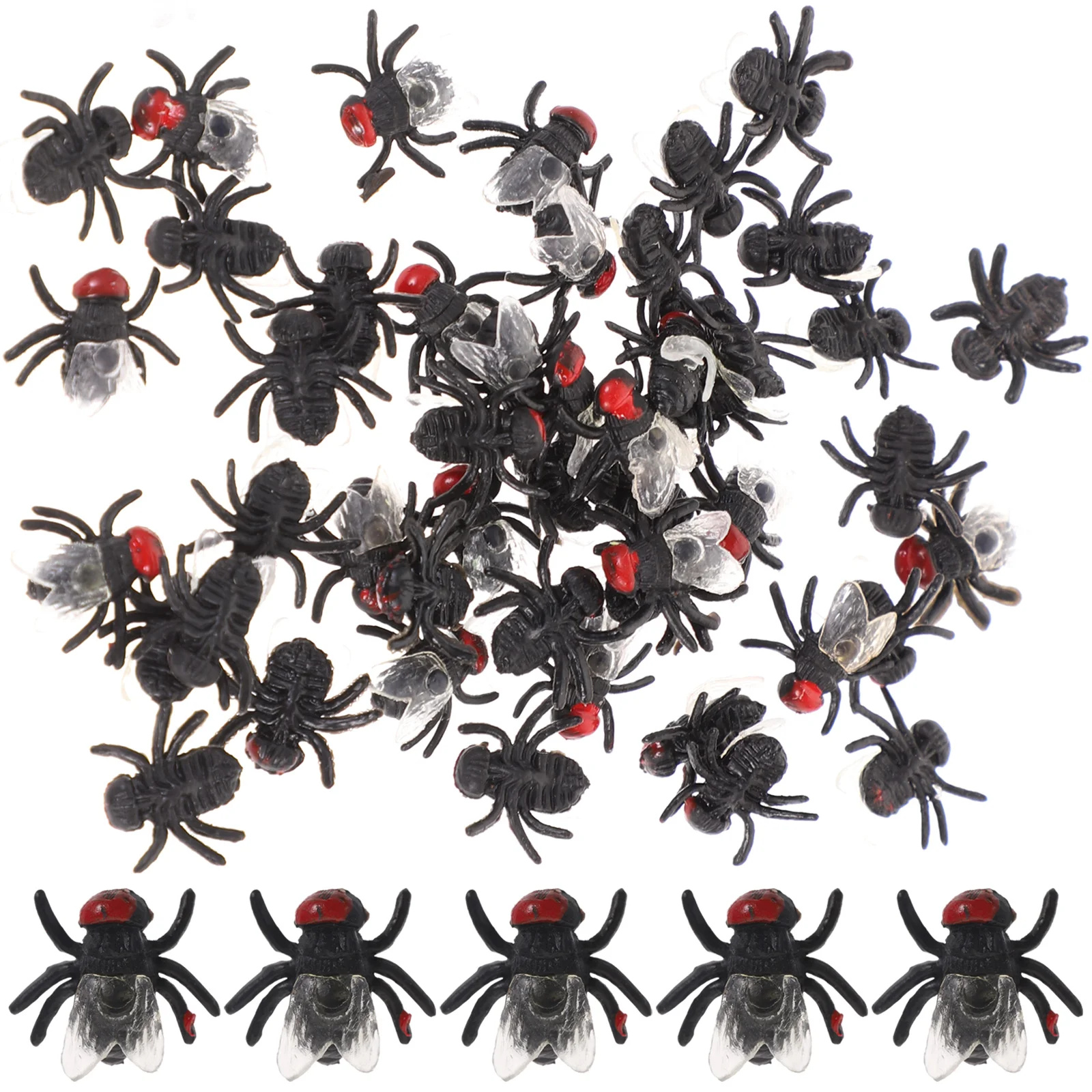 

50 Pcs Flying Toy Halloween Tricky Toys Artificial Flies Prop Props M April Fools Day