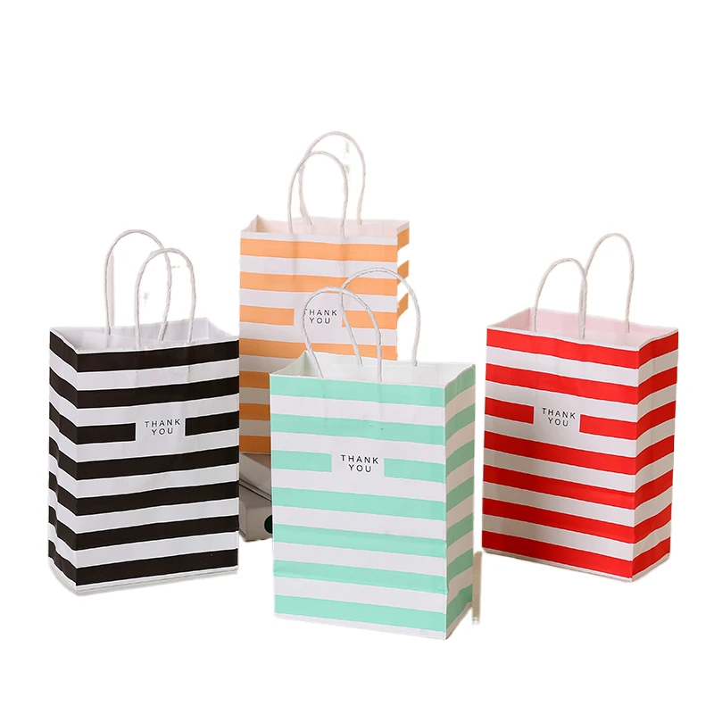 

6pcs/Se Wholesale Gift Paper Packing Bag Craft Packaging Bag Personalization Brand Business Shopping Bag TC146
