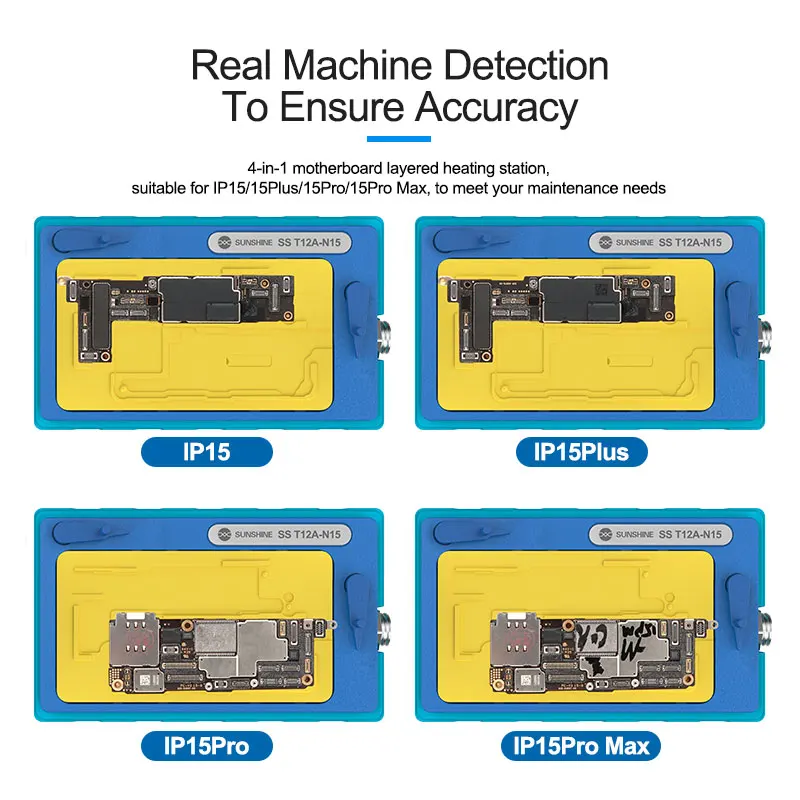 

Система отопления для обслуживания материнской платы SUNSHINE, 4-в-1, многослойный нагревательный стол для IP15/15 Pro/15 Pro Max/15 Plus