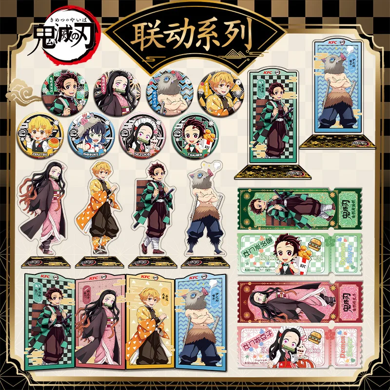 Kamado Nezuko настольная тарелка Декор KFC стоящая Agatsuma Zenitsu коллекция орнаментов