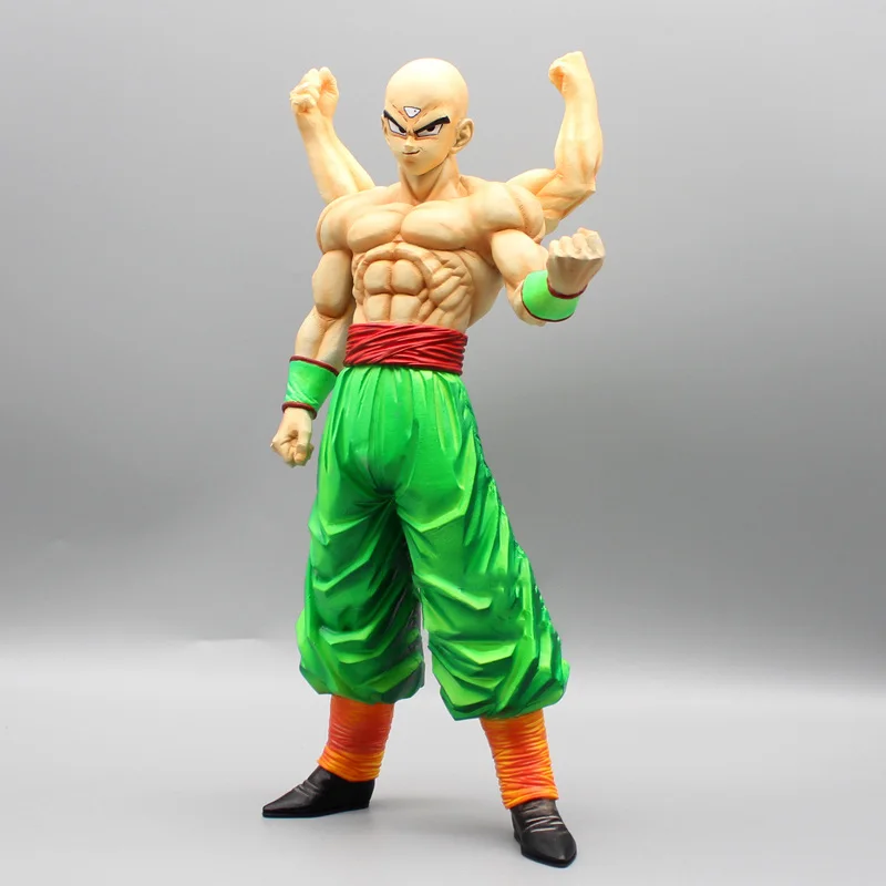 

30cm Anime Dragon Ball Z Tien Shinhan Action Figure PVC GK Four Demon Fist PVC Statue Collectible Model Doll Decoration Toy Gift