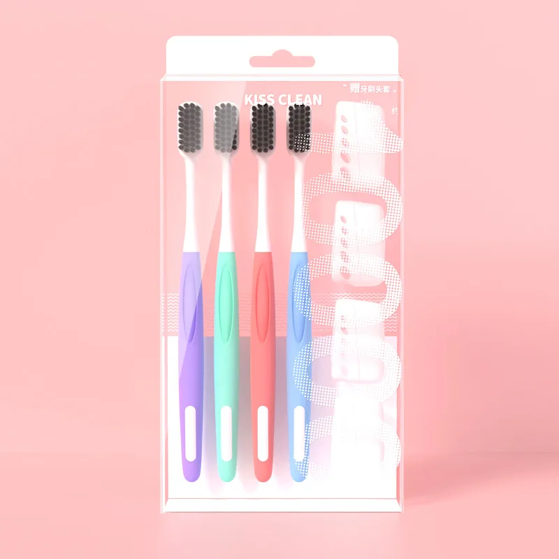 

High-end Quality Bamboo Charcoal Soft Bristle Toothbrush Adult Toothbrush Family Use Independent Packaging