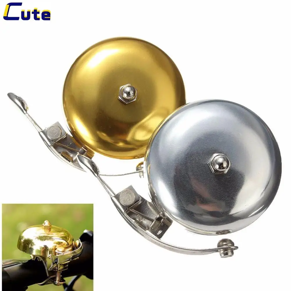 

Classic Handlebar Bicycle Bell Retro Cycle Push Bike Metal Bell Loud Sound One Touch Cycling Bicycle Horn Alarm Accessory New