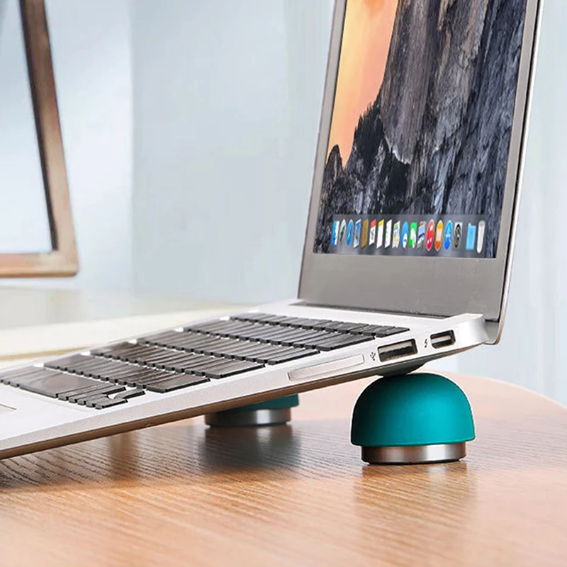 

1 Pair Laptop Stand Support Notebook Mushroom Holder Mini Cooler Stand Air Bracket