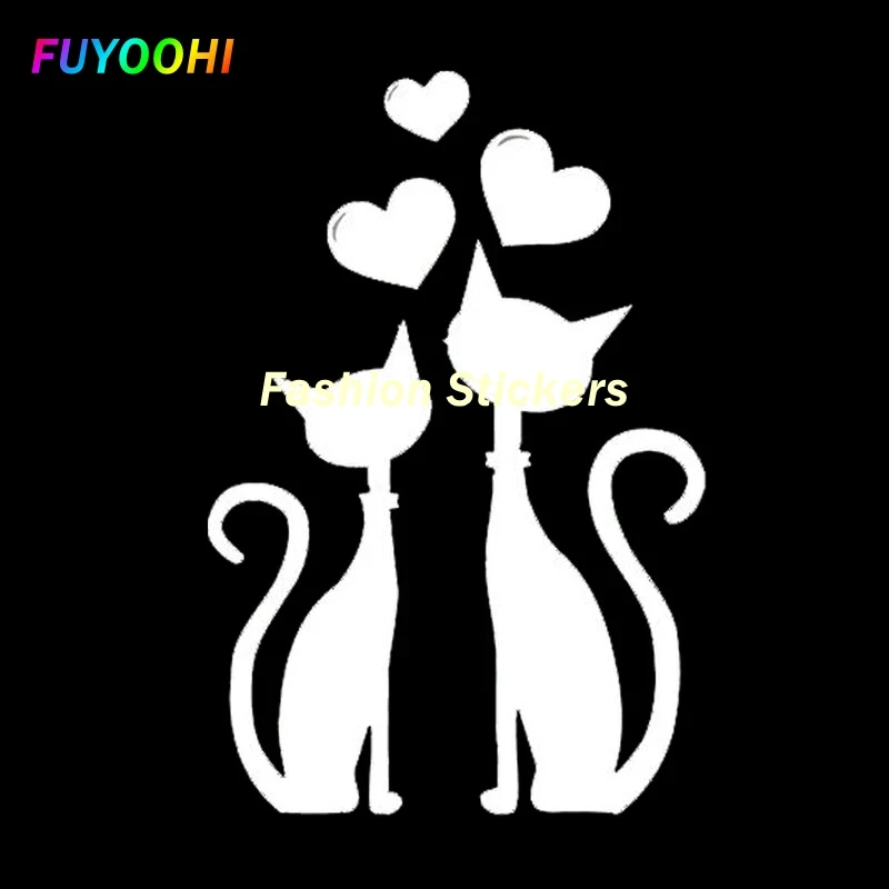

FUYOOHI Exterior/Protection Fashion Stickers Personality Cat Lovers Love Car Window Decoration Vinyl Decals Body Car Sticker