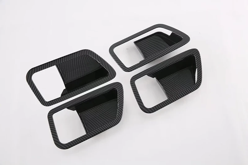 Для Toyota Tundra XK70 2022 2023 стиль из углеродного волокна внутренняя дверная ручка крышка