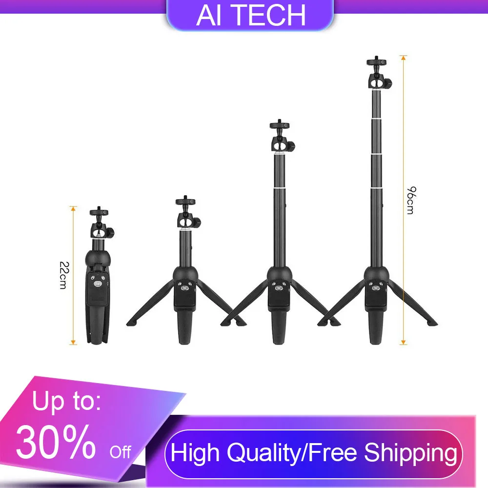 

Selfie Stick Portable Bluetooth Handheld Lightweight Pole Destk Top 3-in-1 with Remote Shutter Holder for xiaomi Phone Tripod