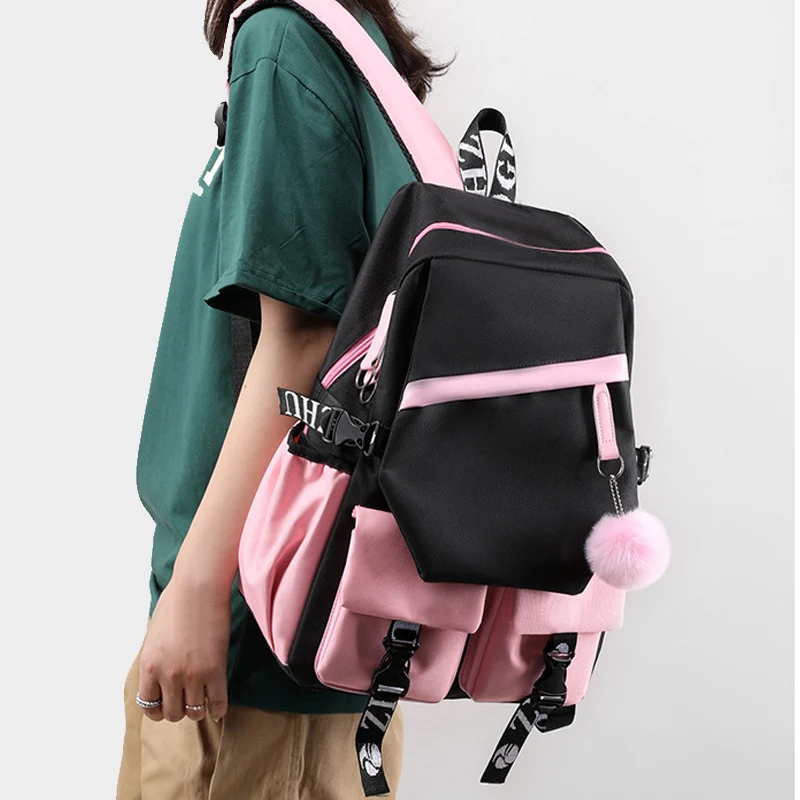 Рюкзак Kamado Nezuko унисекс для студентов дорожный ранец школы и ноутбука с