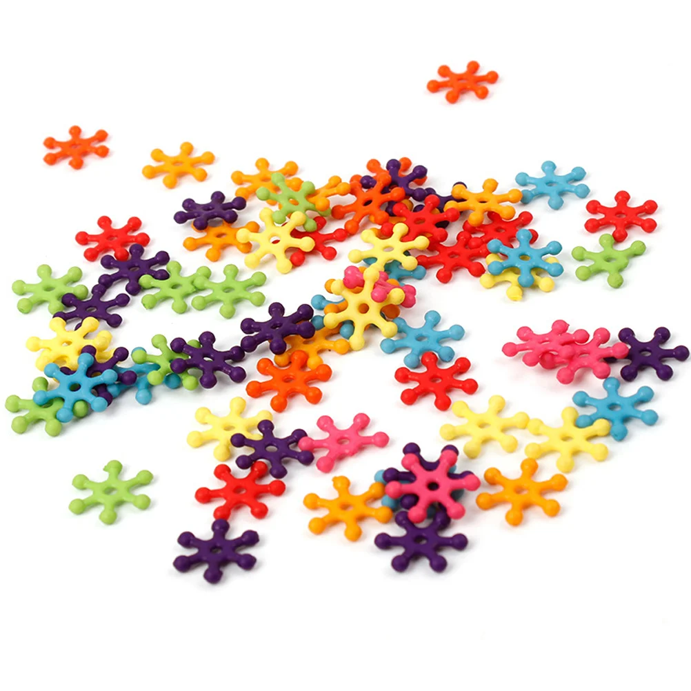 

6100 Pcs DIY Snowflake Charm Bracelets Crafts Making Supplies Beads Necklace Kids