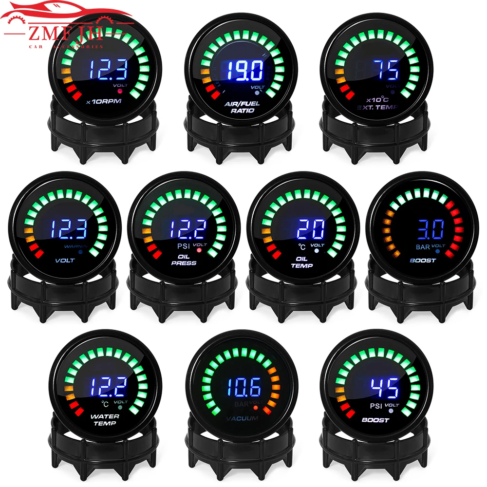 

Цифровой вольтметр, измеритель температуры и температуры воды, 52 мм, 20 светодисветодиодный, PSI, для измерения температуры и температуры масл...