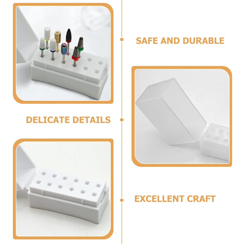2 шт. ящик для хранения шлифовальной головки полки дисплея органайзер сверл