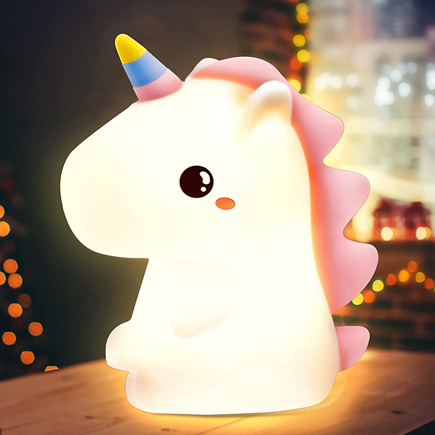 

16 Colors Unicorn Night Light Kids Night Lamp Silicone USB Rechargeble Kawaii Unicorns LED Lamp for Baby Girls Bedroom Gifts