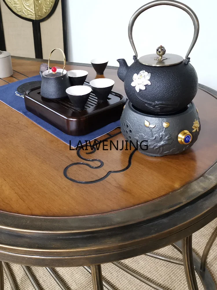 MJY чайный столик из массива дерева pipa кованого железа ретро антикварный стул