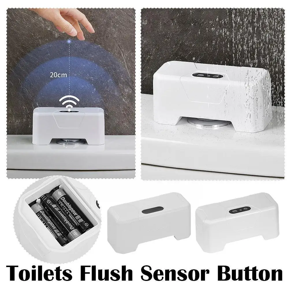

Toilet Flush Sensor Toilet Flush Aid Toilet Motion Automatic Flush Sensor Button On-touchs Switch Flush W9v2