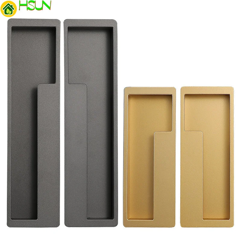 Современная простая Скрытая ручка для выдвижного ящика невидимая Матовая