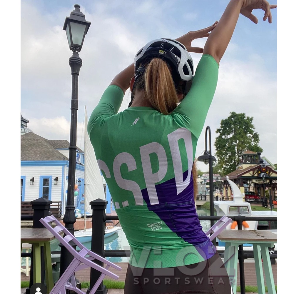 

Concept Speed Women's Cycling Jersey Set Summer Short Sleeve Shirt Outdoor Bicycle Clothing MTB Road Bike Suit Maillot Ciclismo
