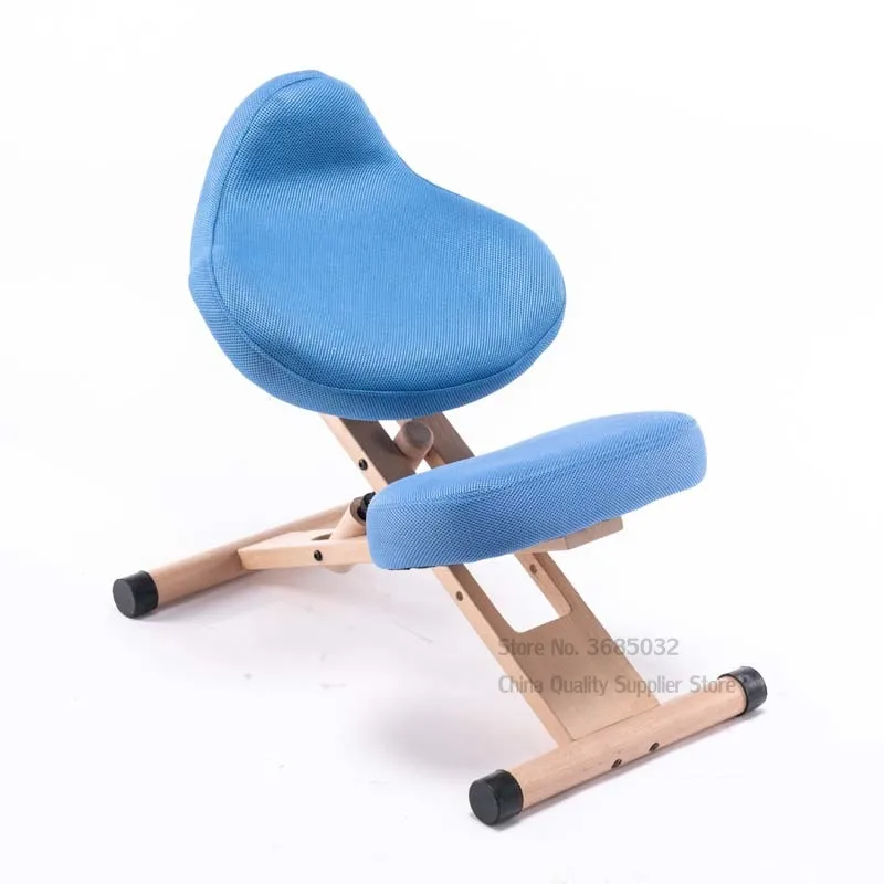 Домашнее кресло из массива дерева на коленях для коррекции осанки подъемное