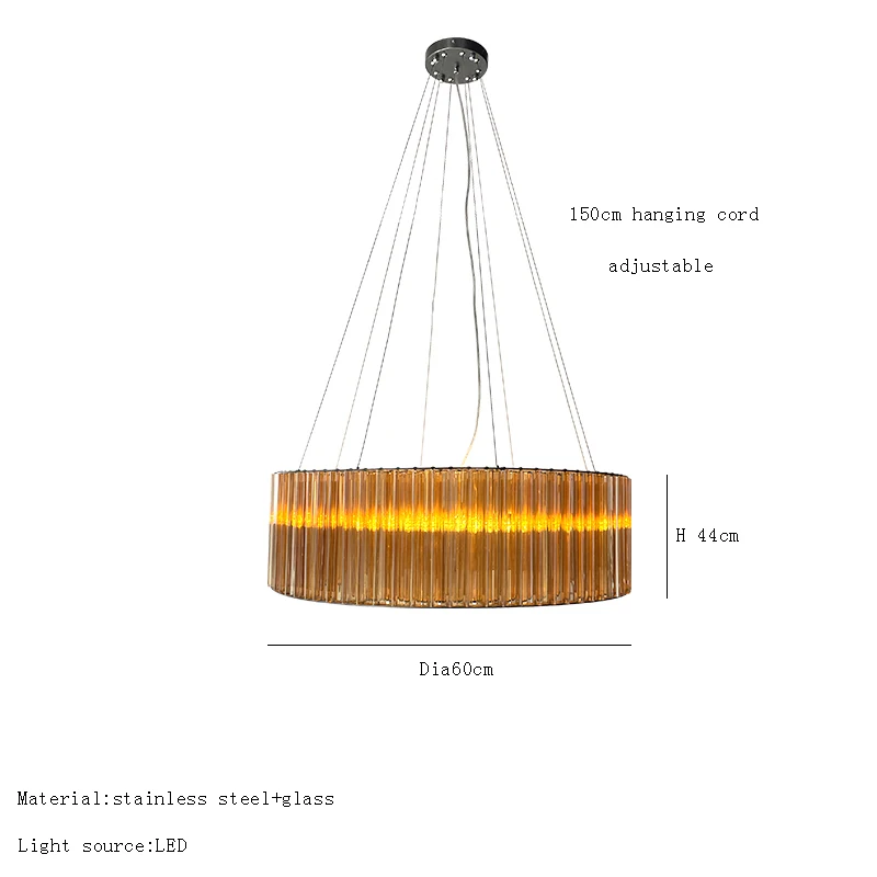 

Люстра из янтарного стекла
