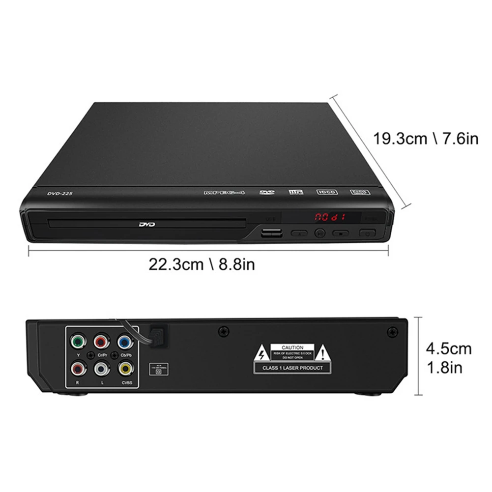 720P Home DVD Player Multimedia Digital TV Support USB/CD/EVD/DVD-RW/VCD/MP3/MP4 Theatre System