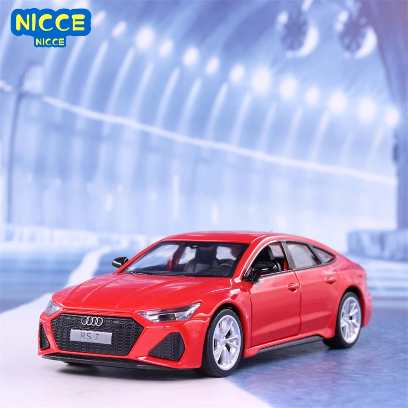 

Nicce 1:32 Audi Rs7 Car Model Simulation Alloy Sound and Light Pull Back Car Collection Ornaments Friend Metal Toy Car Gift F164