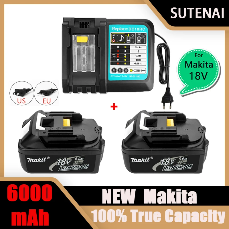 

2022 Upgraded Superbattery 18V Makita BL1860 BL1850B BL1850 BL1840 BL1830 BL1820 BL1815 LXT-400 Replacement Lithium Battery
