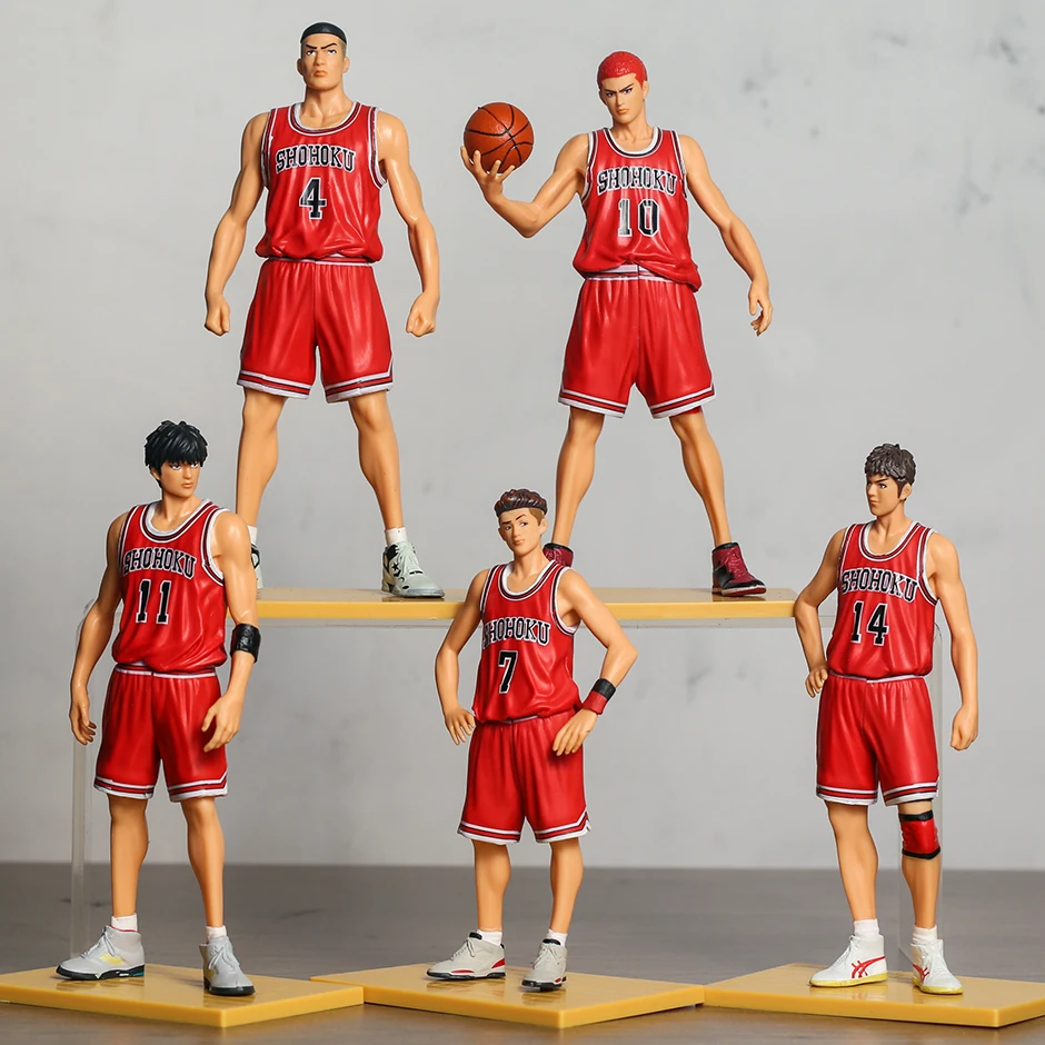 

Slam Dunk The Movie SHOHOKU Starting Member PVC Collection Figures Mode Toys Display Dolls 5-pack