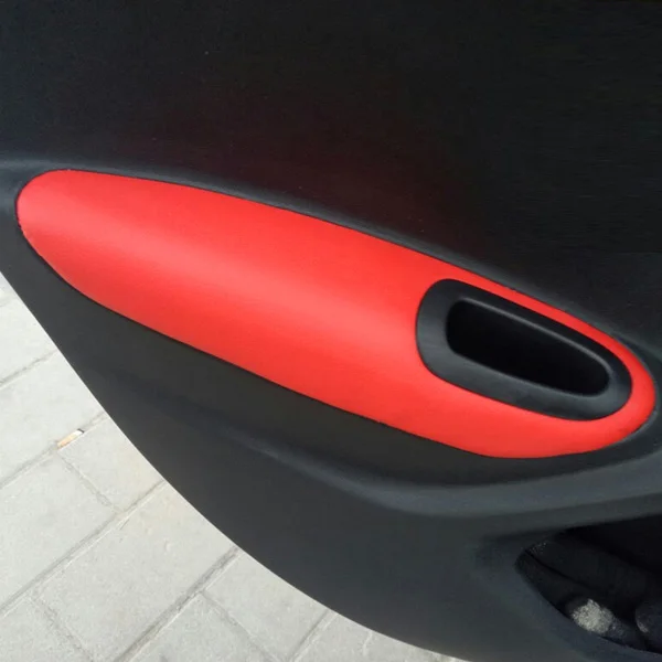 

Для Peugeot 301 2014 2015 2016 2017 2018 4 шт. Стайлинг автомобиля интерьер микрофибра кожа дверь подлокотник панель наклейка отделка