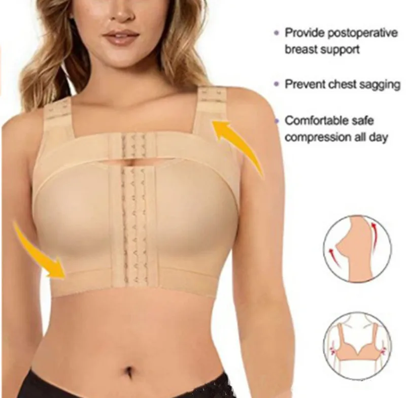 

Posture Corrector Lift Up Bra Front Closure Women Breathable Yoga Underwear Shockproof Sports Support Fitness Vest Bra Shapewear