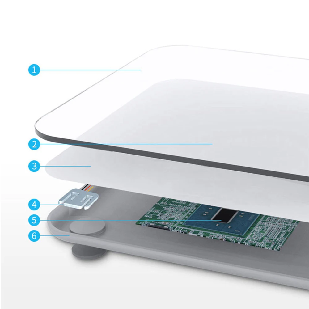 Умные весы для ванной с Bluetooth напольные измерения массы тела жира ИМТ