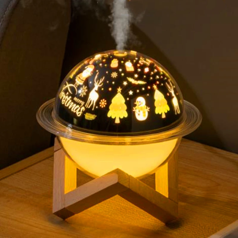 

LED Ultrasonic Air Humidifier Night Light 200ml USB Rechargeable Aromatherapy Essential Oil Diffuser Suitable for Family Car New