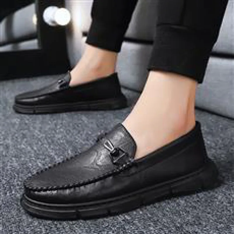 

Men's Shoes Fashionable Shoes 2023 Spring Soft Bottom Casual Board Shoes Men's Loafer Breathable Fashionable Brand Peas Shoes