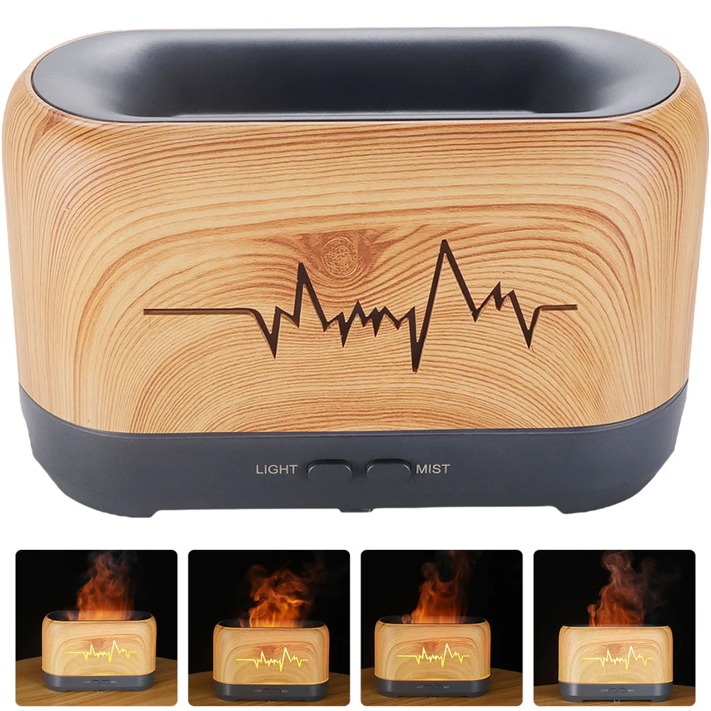 

Diffuser Humidifier Oil Mist Essential Home Desk Flame Portable Aroma Electric Household Practical Tabletop Small Simulation