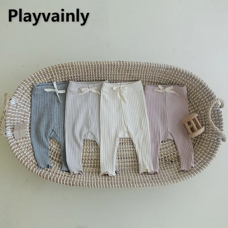 

Хлопковые леггинсы в полоску, на возраст 0-2 года