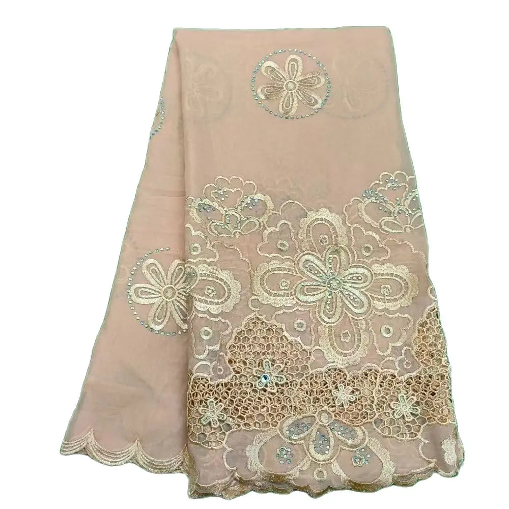 Luxury Scarf High Quality 100% Cotton Dubai African Women Islamic Scarf LOVE pattern Embroidery Chemical Lace Scarf  many color