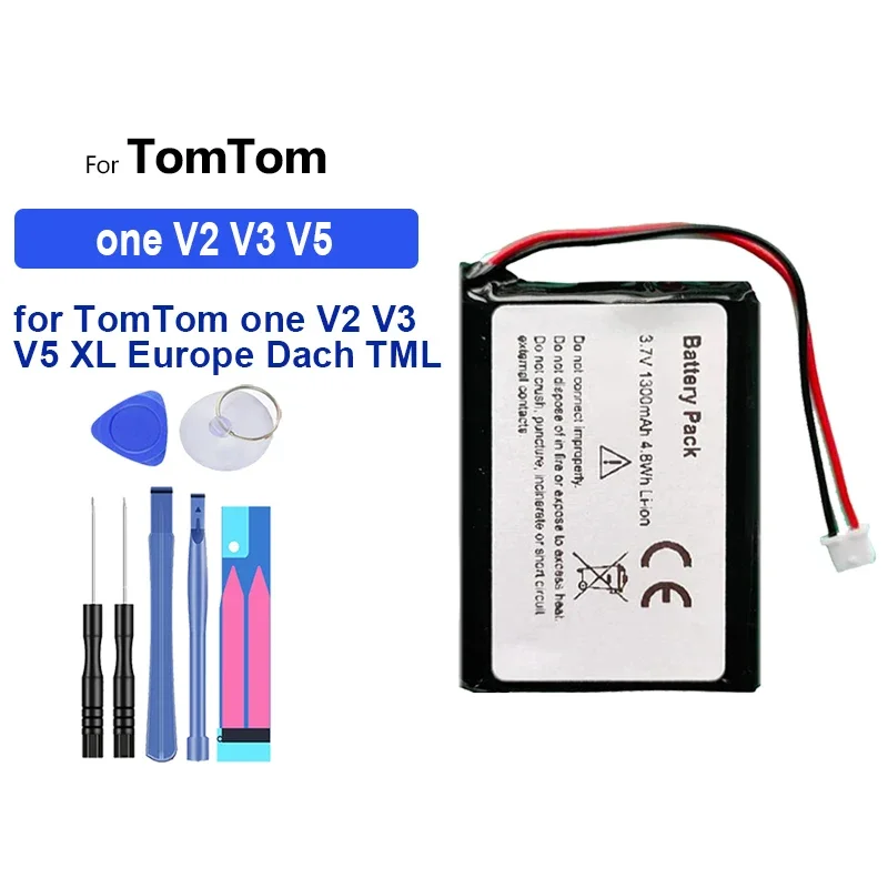 Аккумулятор для часов TomTom One V2 V3 V5 XL Europe Dach TML Rider IQ Routes S4L 2nd