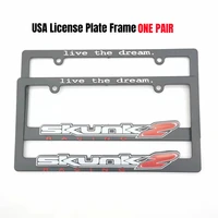 2pcs latest aftermarket standard car license plate frame jdm racing for skunk2 decoration auto number plate frame accessories
