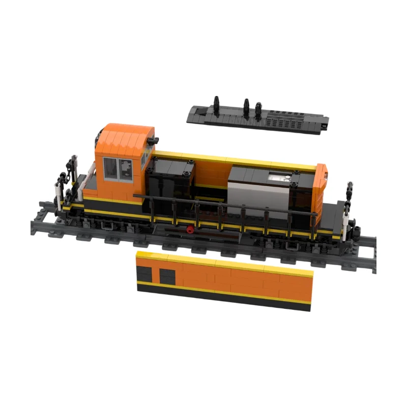 Фото Локомотив-маневровый тягач BNSF EMD SW1500, детали MOC, американская дизельная маневровая локомотивная машина, модель для самостоятельной сборки, для коллекционеров железнодорожных моделей. №2