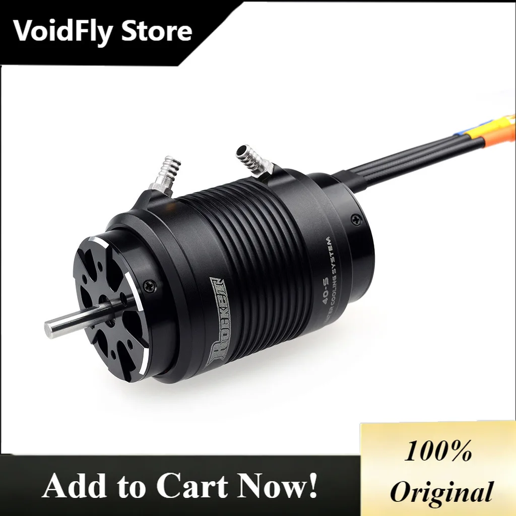 Фото Бесщеточный двигатель VoidFly для радиоуправляемых моделей лодок 4074, 4082, 4092 с водяным охлаждением, миниатюрный, высокопроизводительный, долговечный, постоянного тока №1